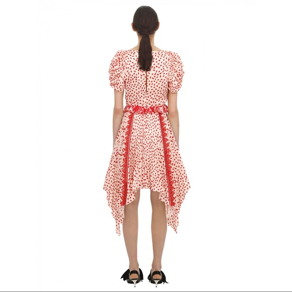 COPY - Satin Printed Handkerchief Dress - Picture 11 of 16